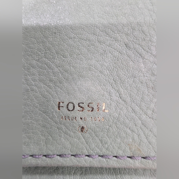 Fossil Mint Green Leather Crossbody Bag - Picture 2 of 9